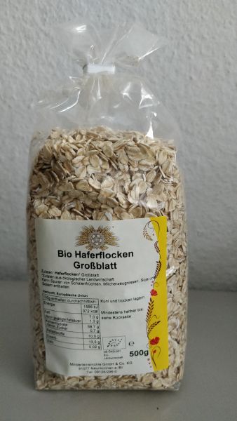 BIO Haferflocken Großblatt 500g