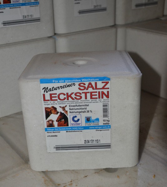 Salzleckstein weiß 10 Kg